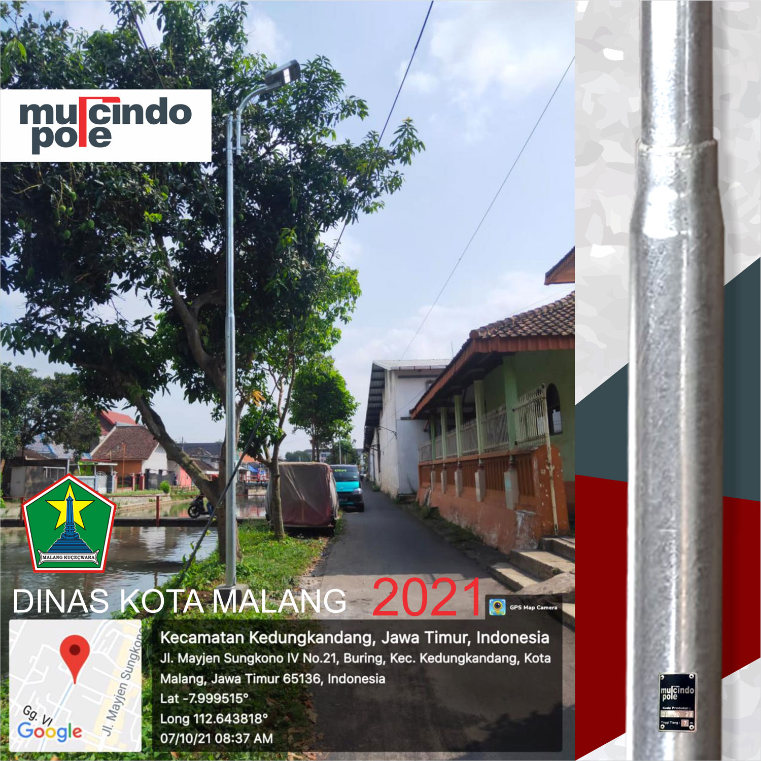 Tiang Pipa Mulcindo Dinas Kota Malang